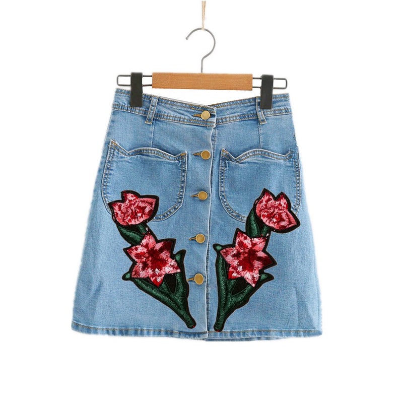 Zhiheng Extra Large Flamingo Rose Butterfly Daisy Tulip Flower Embroidered Patches Iron on Applique Motif (Butterfly) - Image 5